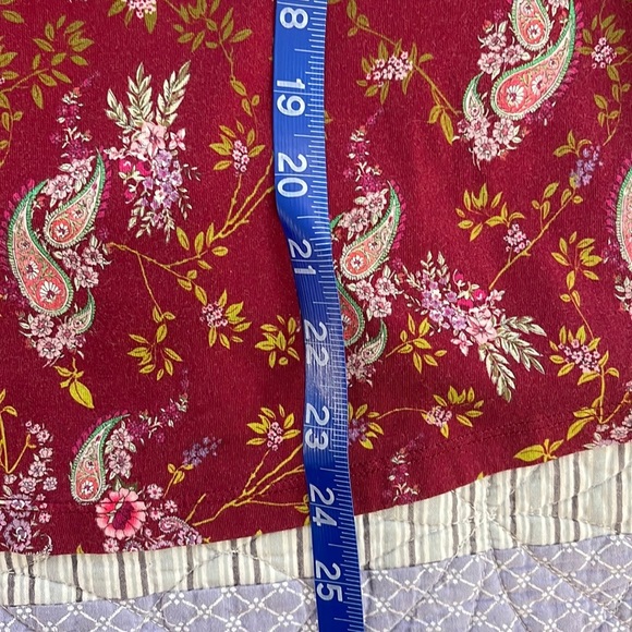 Sundance Burgundy Paisley Crew Neck Sweater - Picture 3 of 8